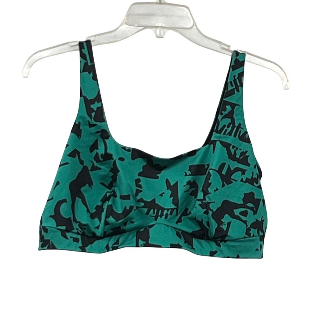 Yitty Sports Bralette Womens XL New Green Black Pullover Stretch Comfort - Picture 1 of 16